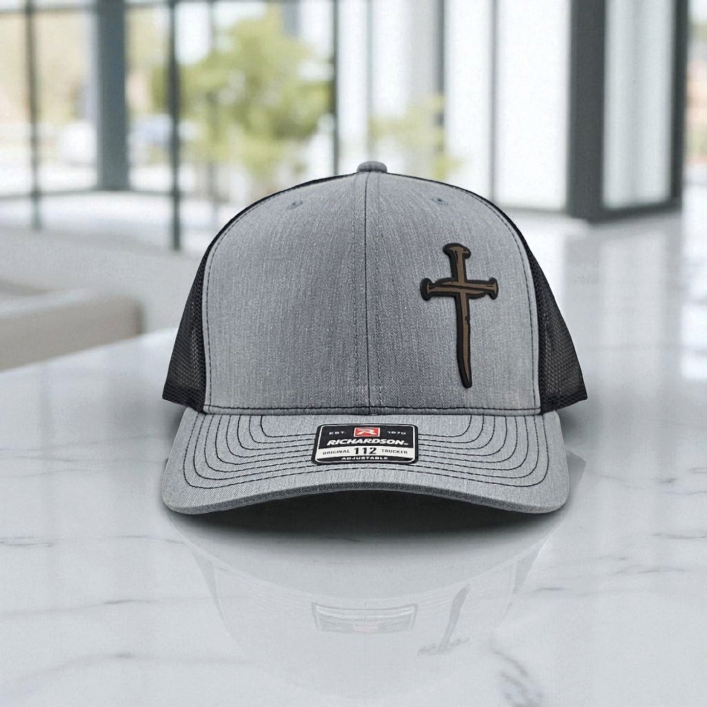 Three Nail Cross, Richardson 112 Snapback Trucker Hat