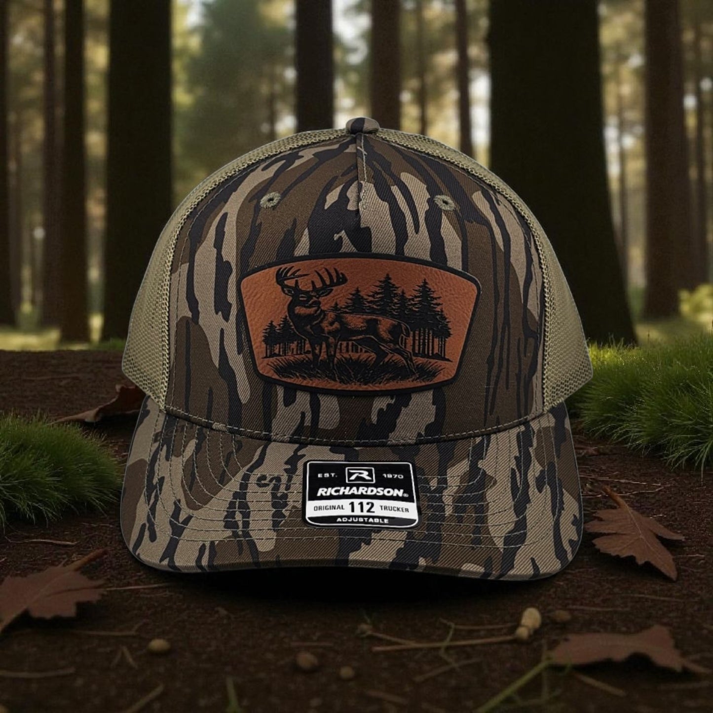 Deer Scene Richards 112 P5P Snapback Trucker Hat