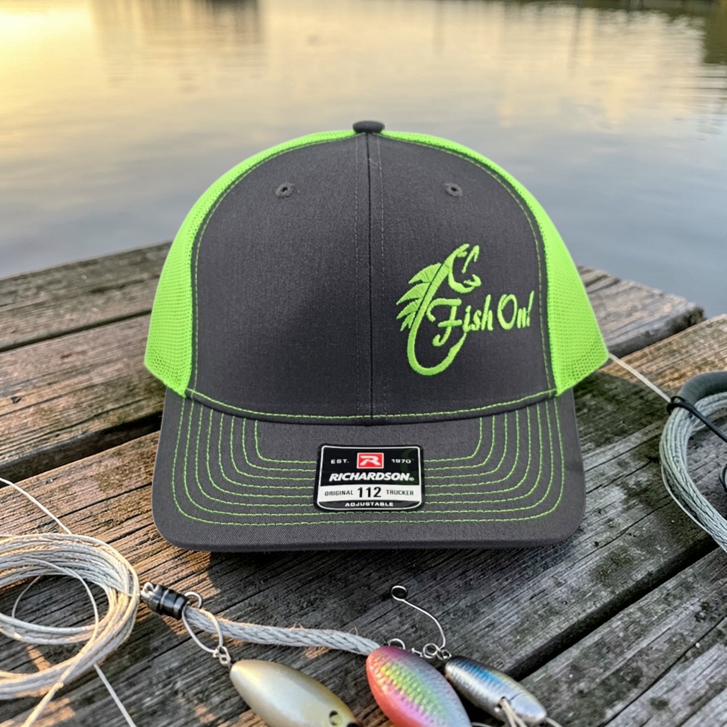 Fish On, Richardson 112 Snapback Trucker Hat