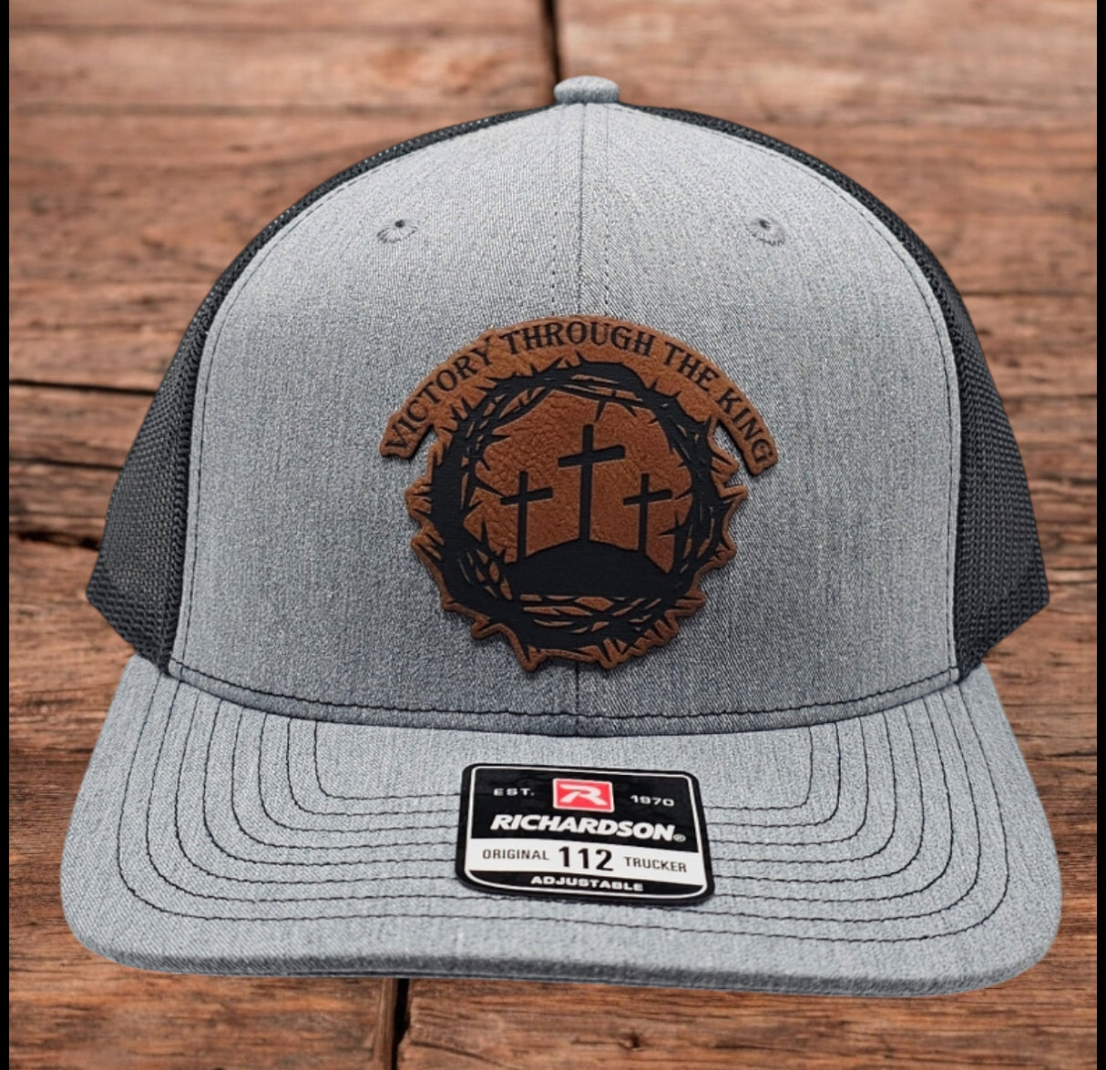 Victory Through The King, Christian Snapback Trucker Hat