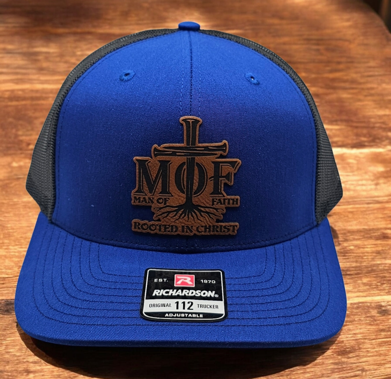 Man of Faith Rooted in Christ Snapback Richardson 112 Christian Hat for Men