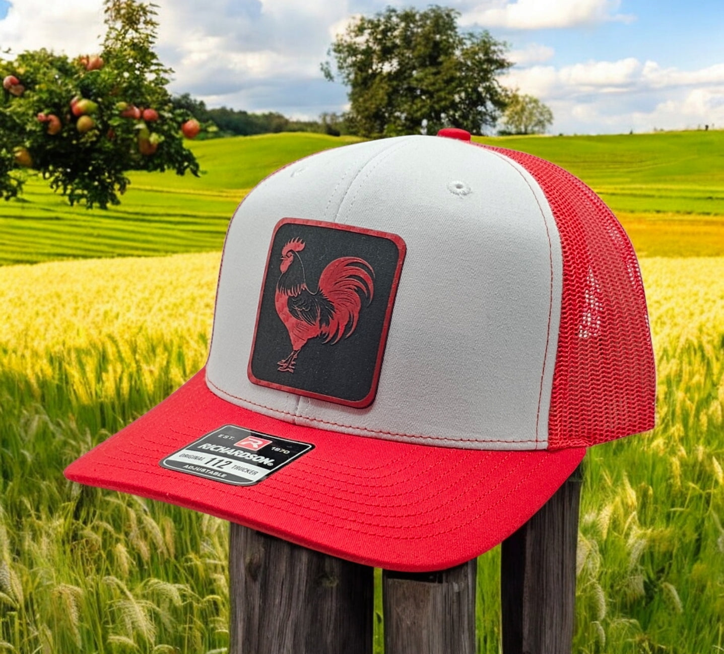 Rooster Design - Richardson 112 Snapback Trucker Hat for Men and Women