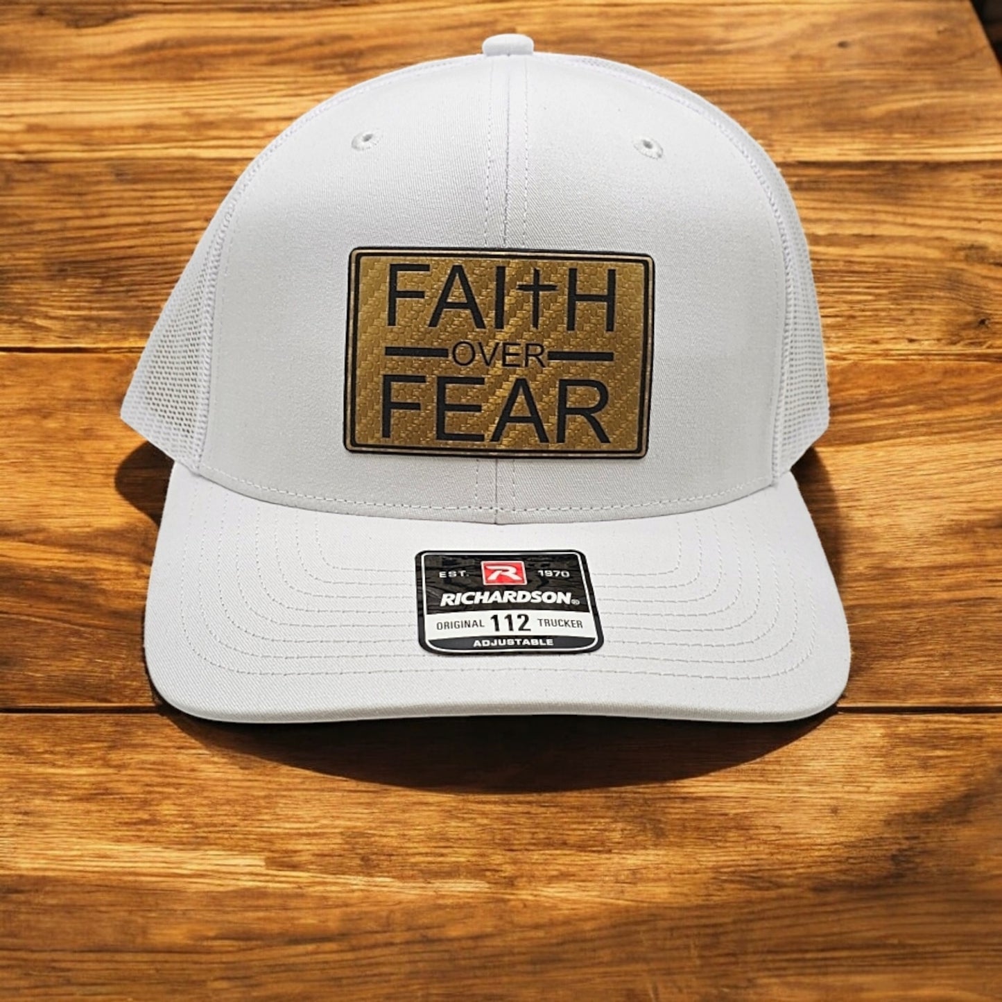 Faith Over Fear, Richardson 112 Snapback Trucker Hat