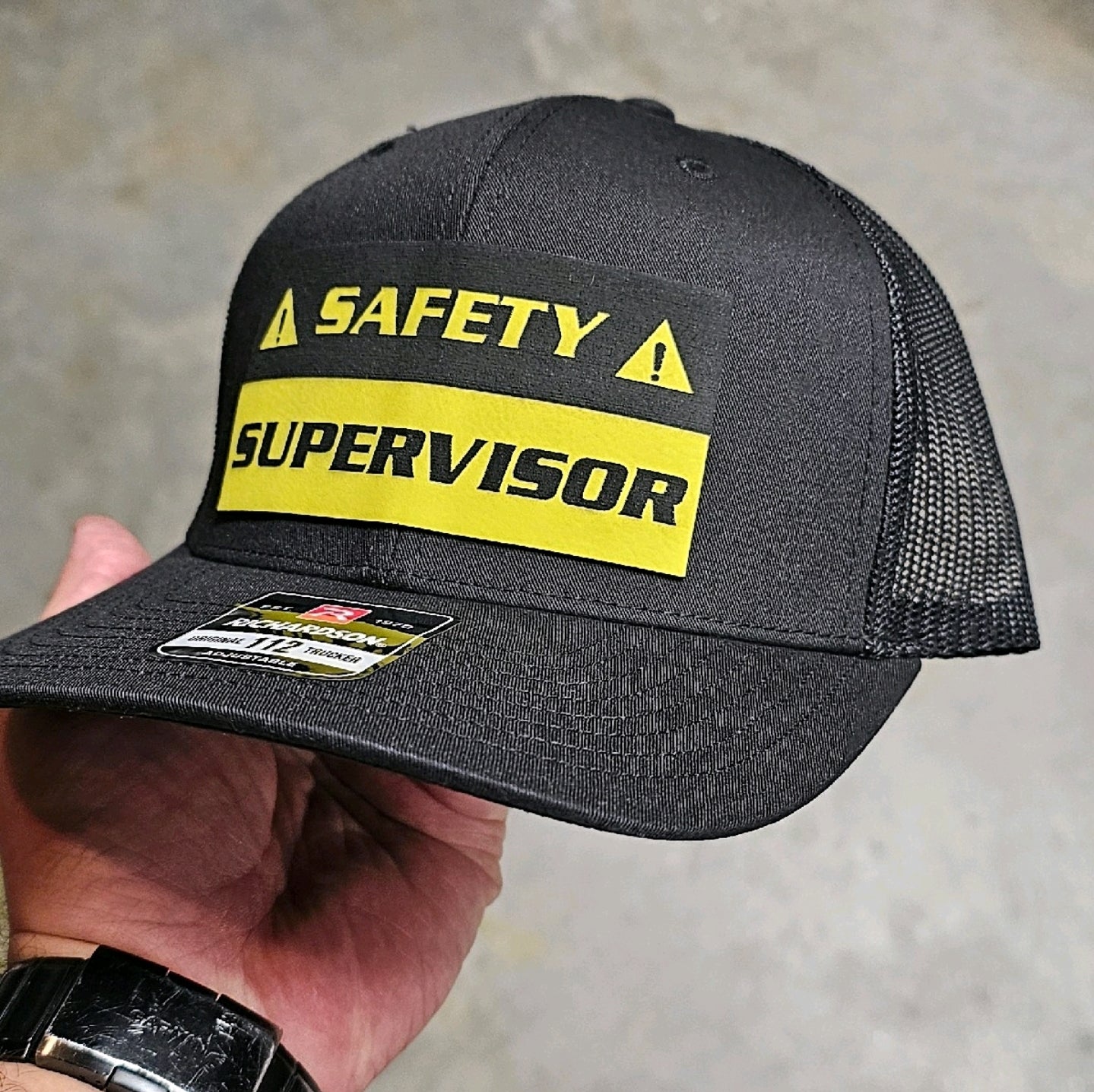 Safety Supervisor, funny, blue collar,
trades, manager, management
Richardson 112, hat Baseball Cap,
Workwear hats