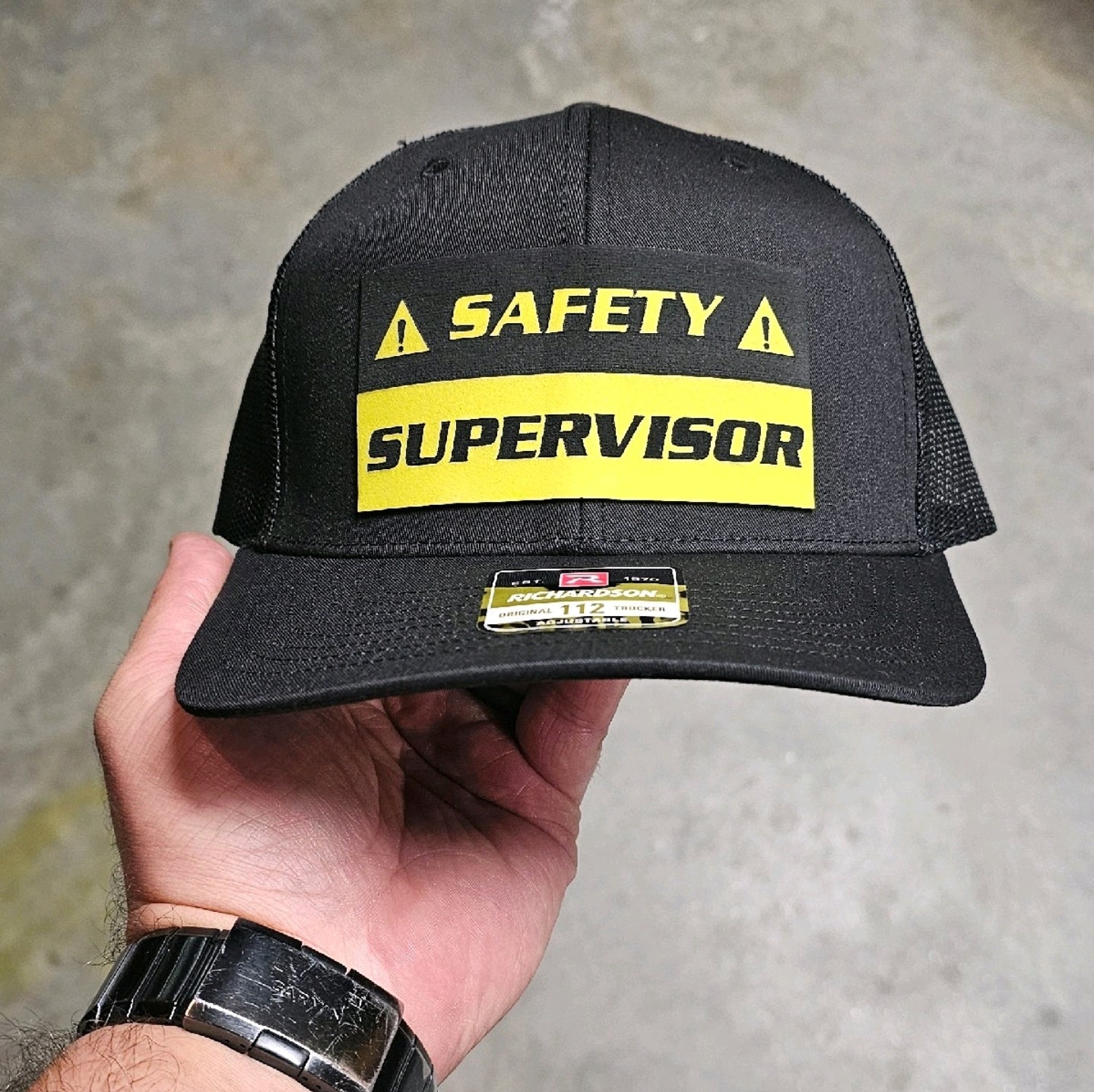 Safety Supervisor, funny, blue collar,
trades, manager, management
Richardson 112, hat Baseball Cap,
Workwear hats