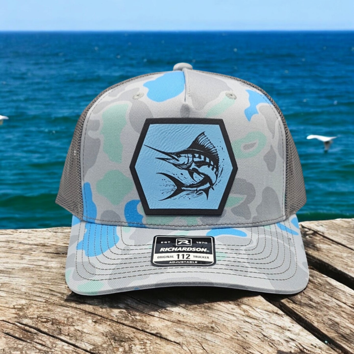 Marlin, Deepsea Fishing, Duck Camo Hat