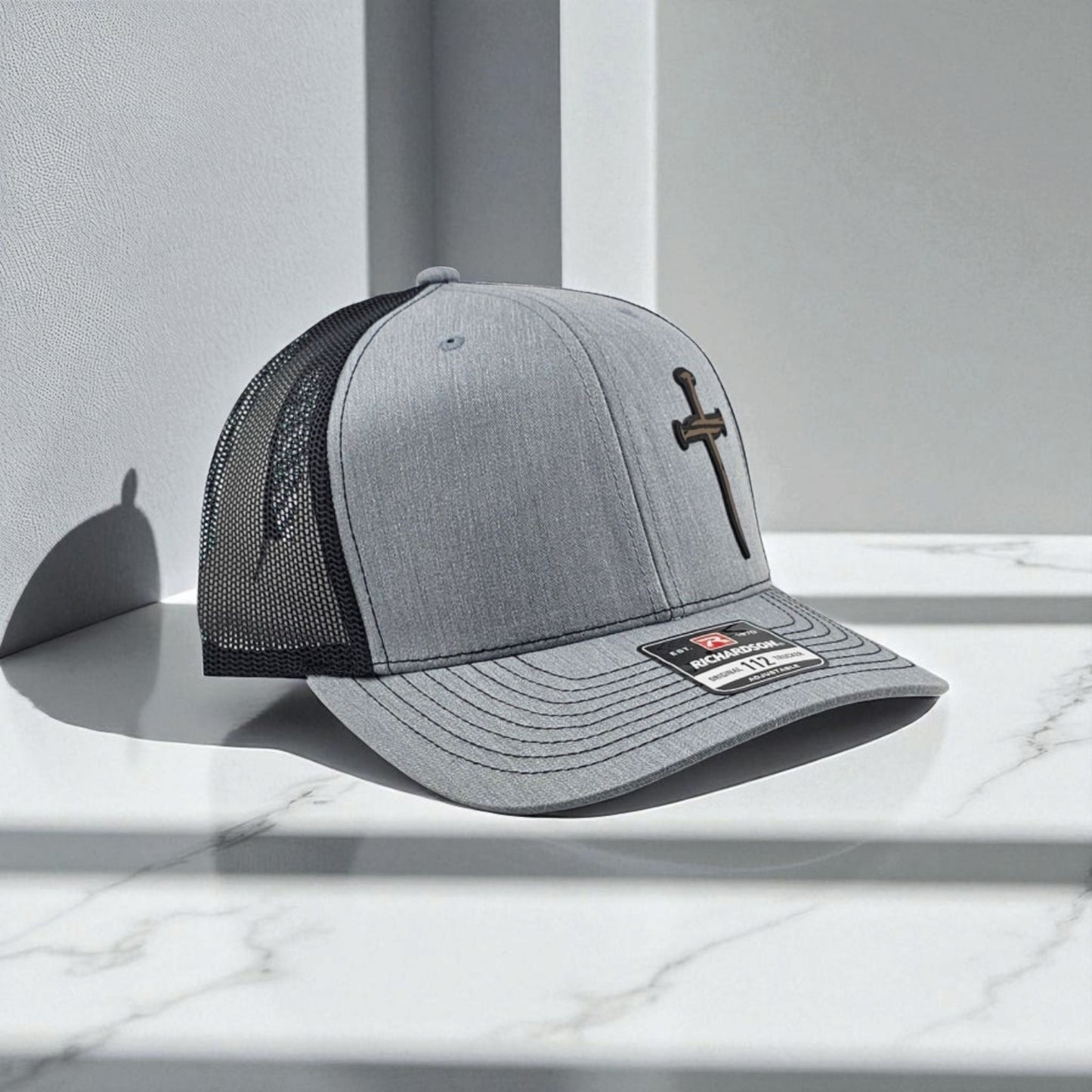 Three Nail Cross, Richardson 112 Snapback Trucker Hat