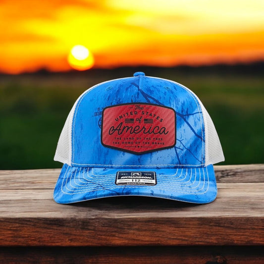 America Land of The Free, Richardson 112 Snapback Trucker Hat