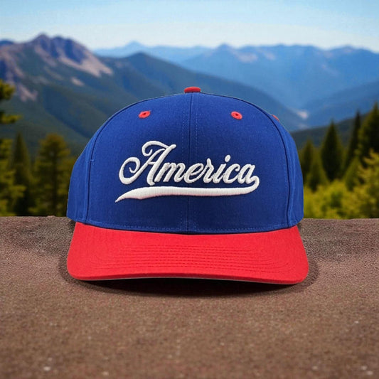 America 3D Puff Embroidered Richardson 212 Snapback Hat