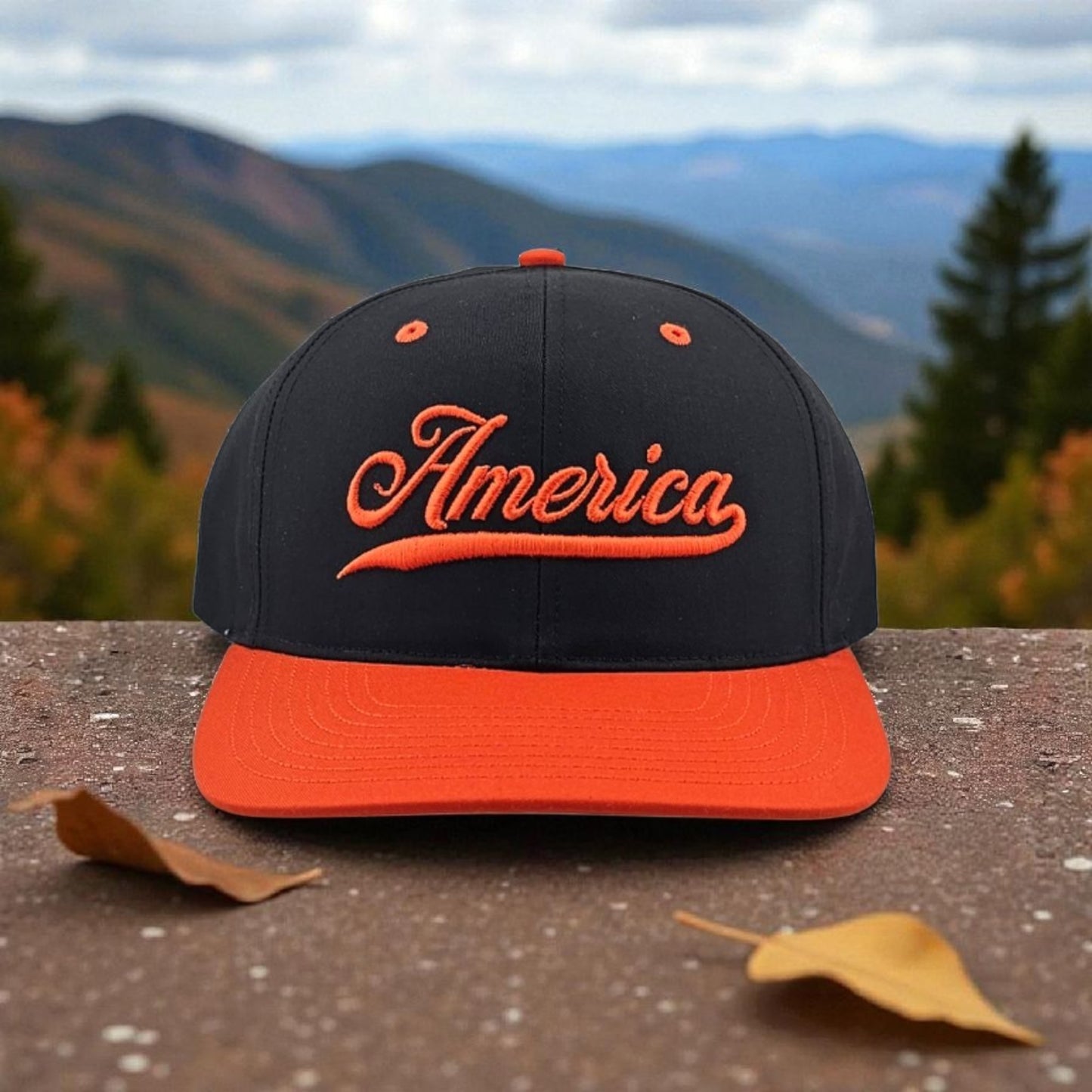America 3D Puff Embroidered Richardson 212 Snapback Hat