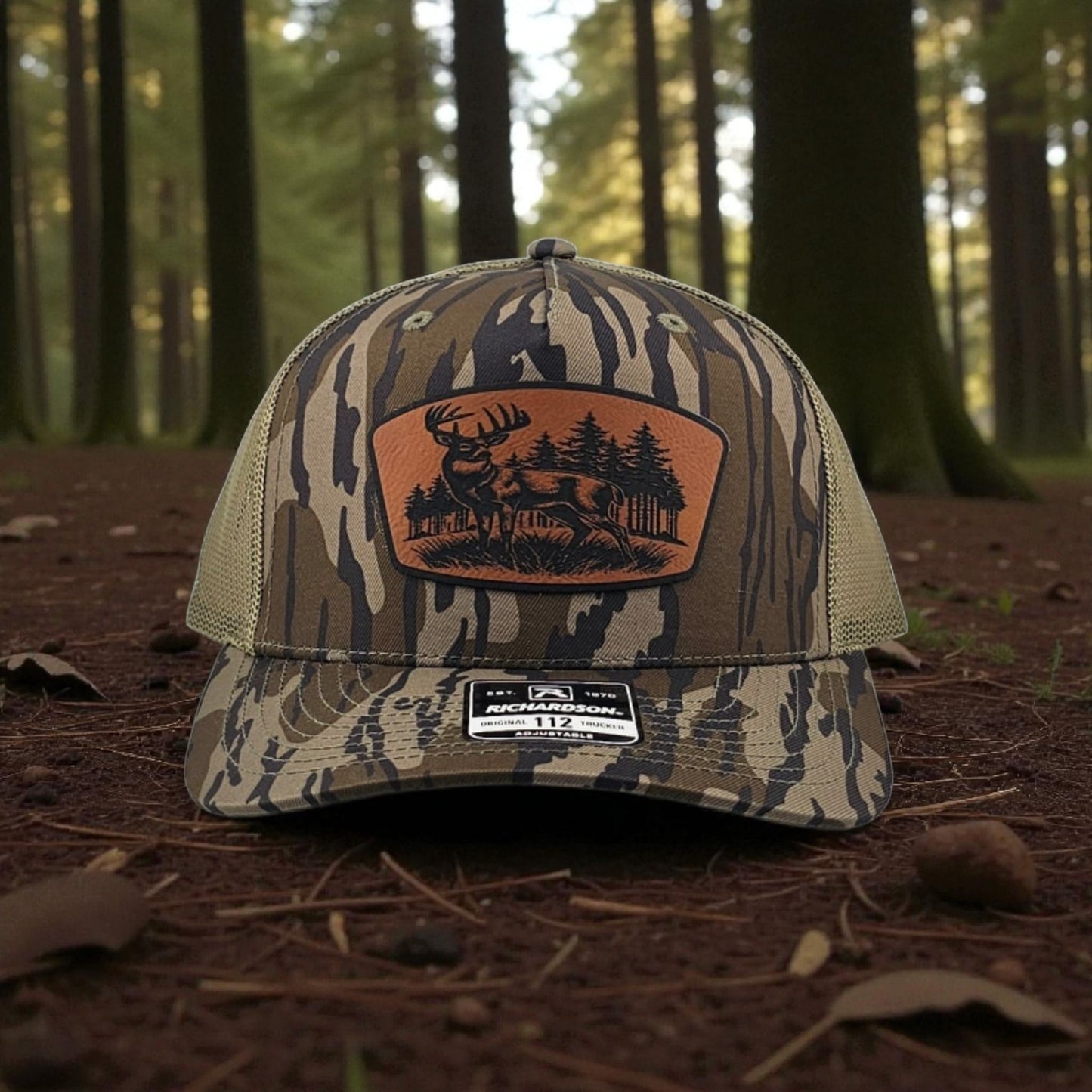 Deer Scene Richards 112 P5P Snapback Trucker Hat