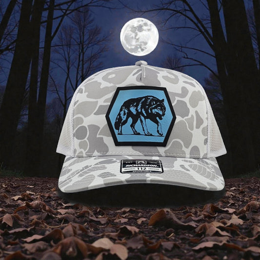Wolf, Richardson 112PFP Duck Camo Snapback Trucker Hat