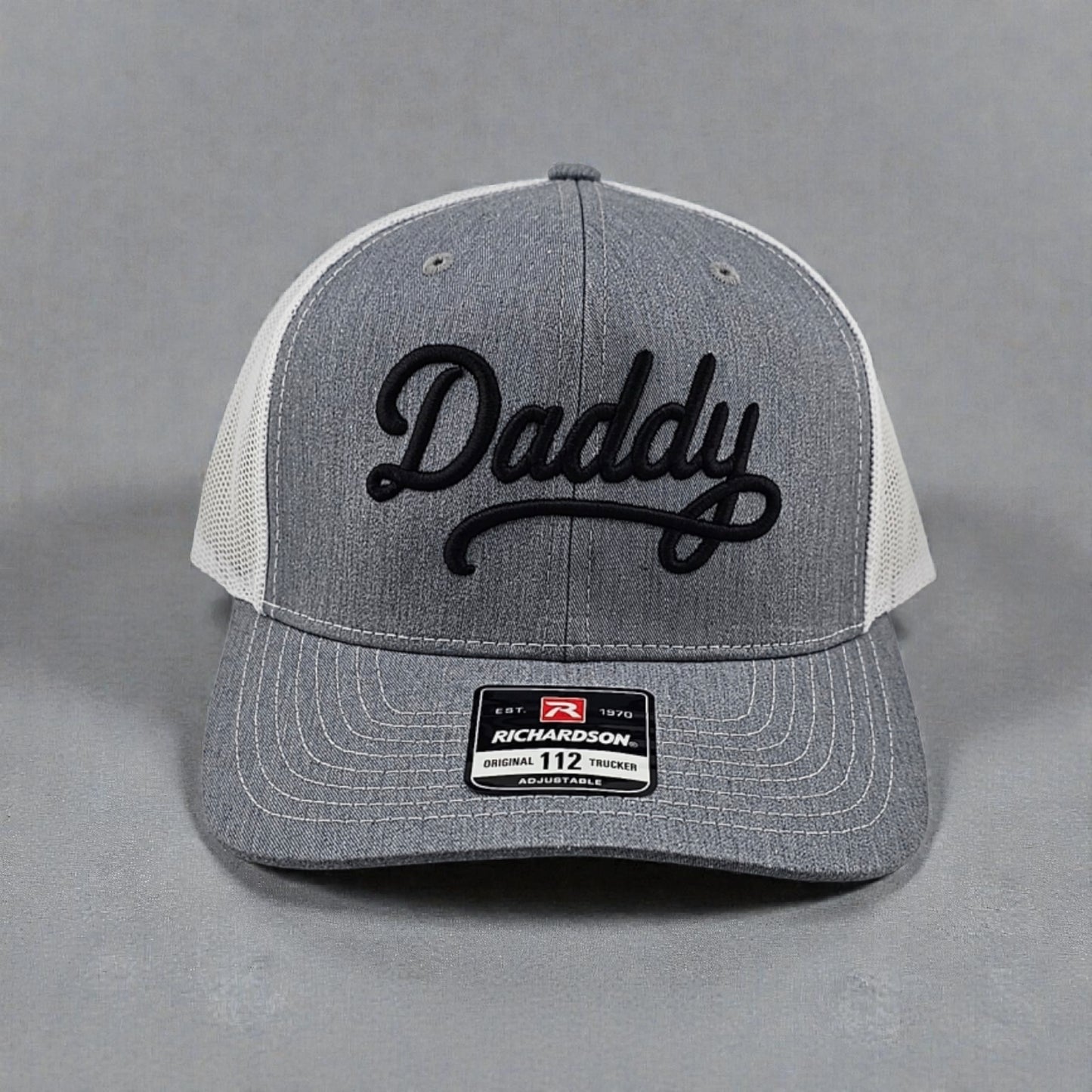 Daddy Embordered 3D Puff, Richardson 112 Snapback Trucker Hat