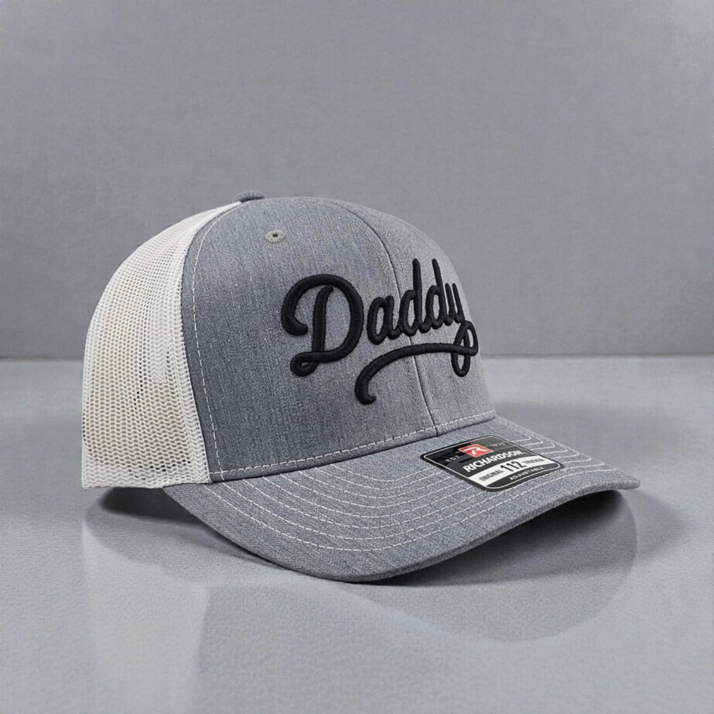 Daddy Embordered 3D Puff, Richardson 112 Snapback Trucker Hat