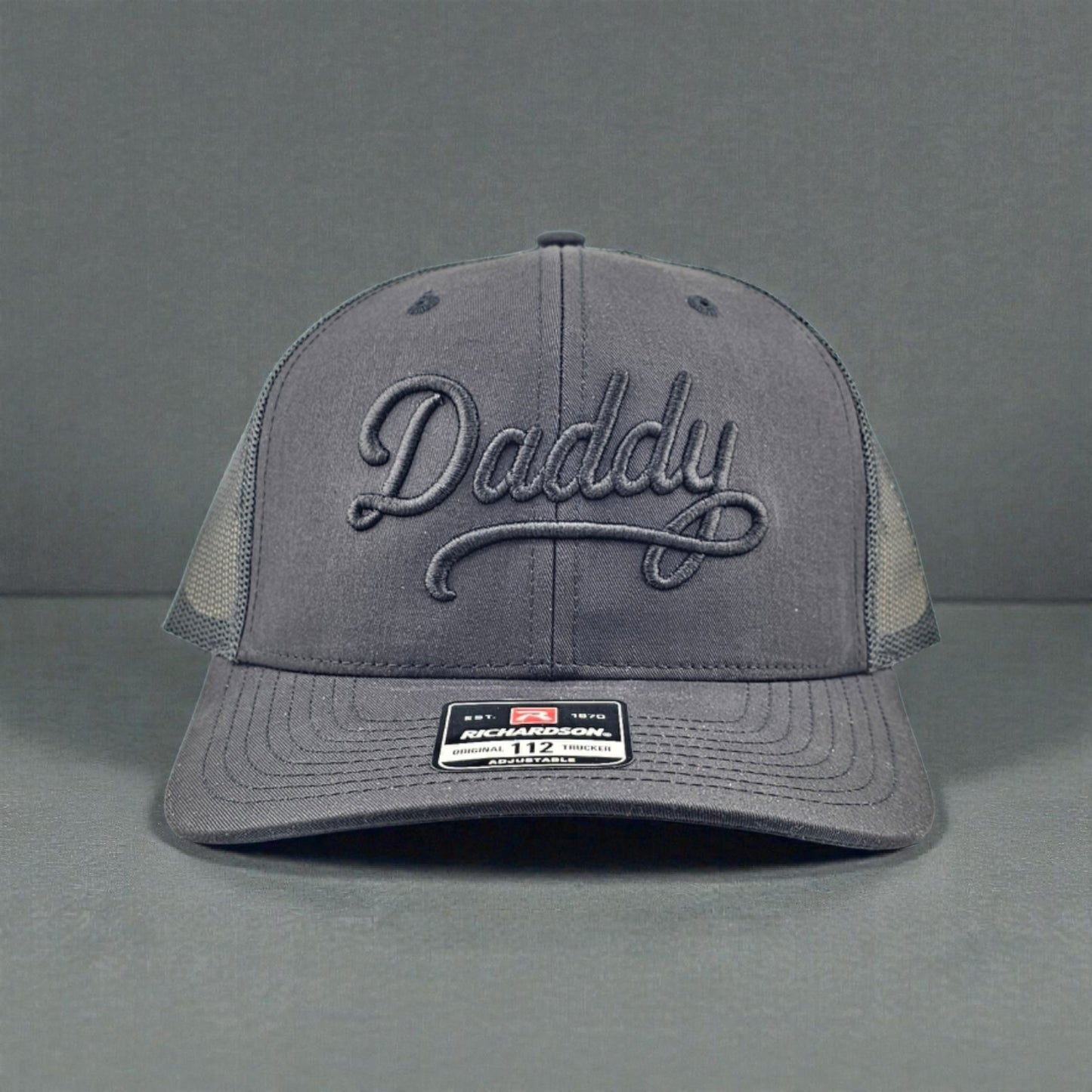 Daddy Embordered 3D Puff, Richardson 112 Snapback Trucker Hat