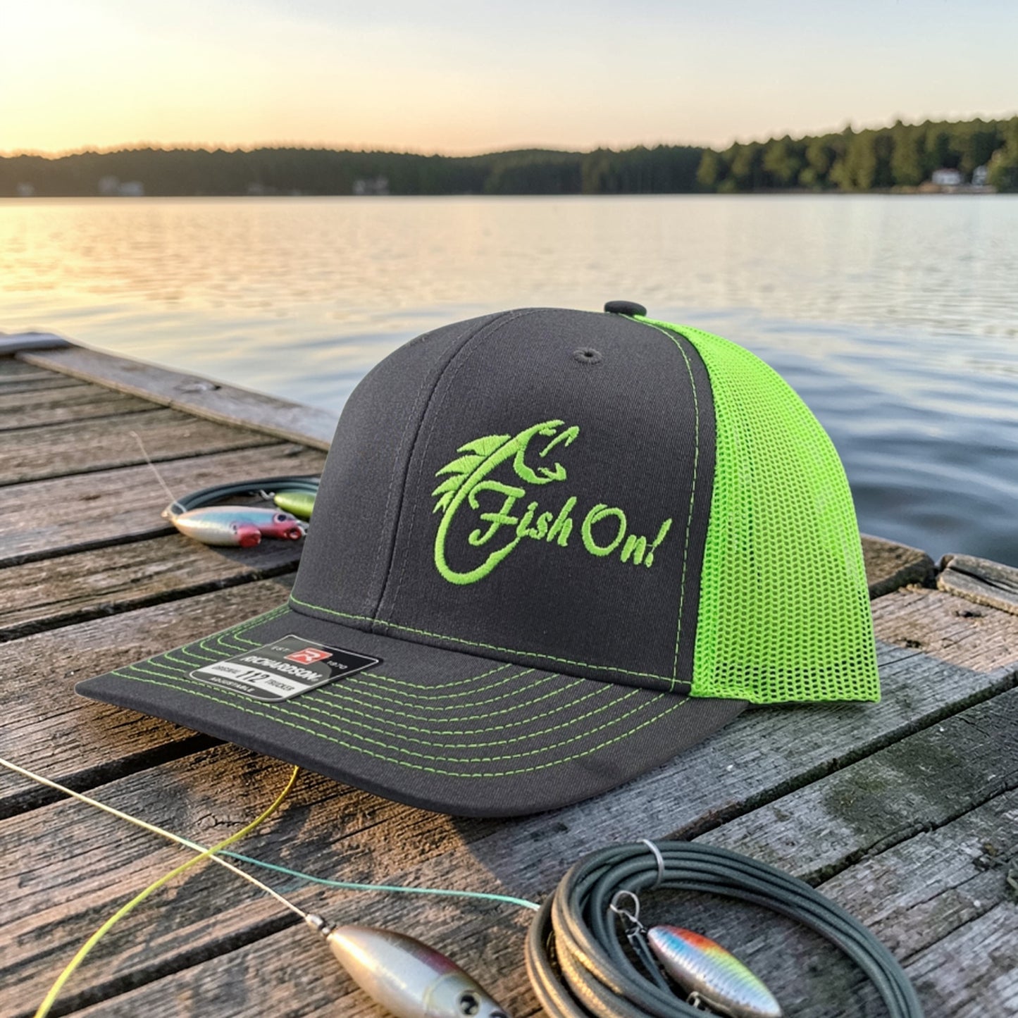 Fish On, Richardson 112 Snapback Trucker Hat