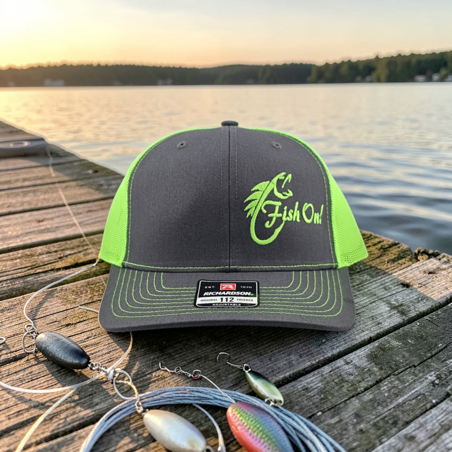 Fish On, Richardson 112 Snapback Trucker Hat