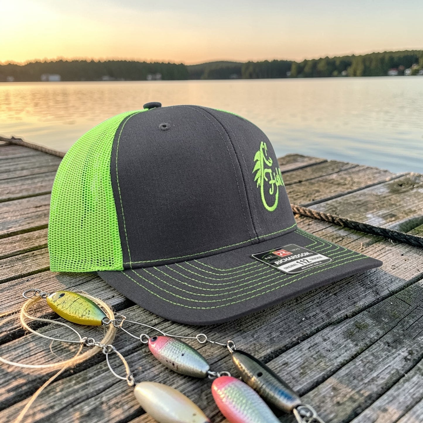 Fish On, Richardson 112 Snapback Trucker Hat