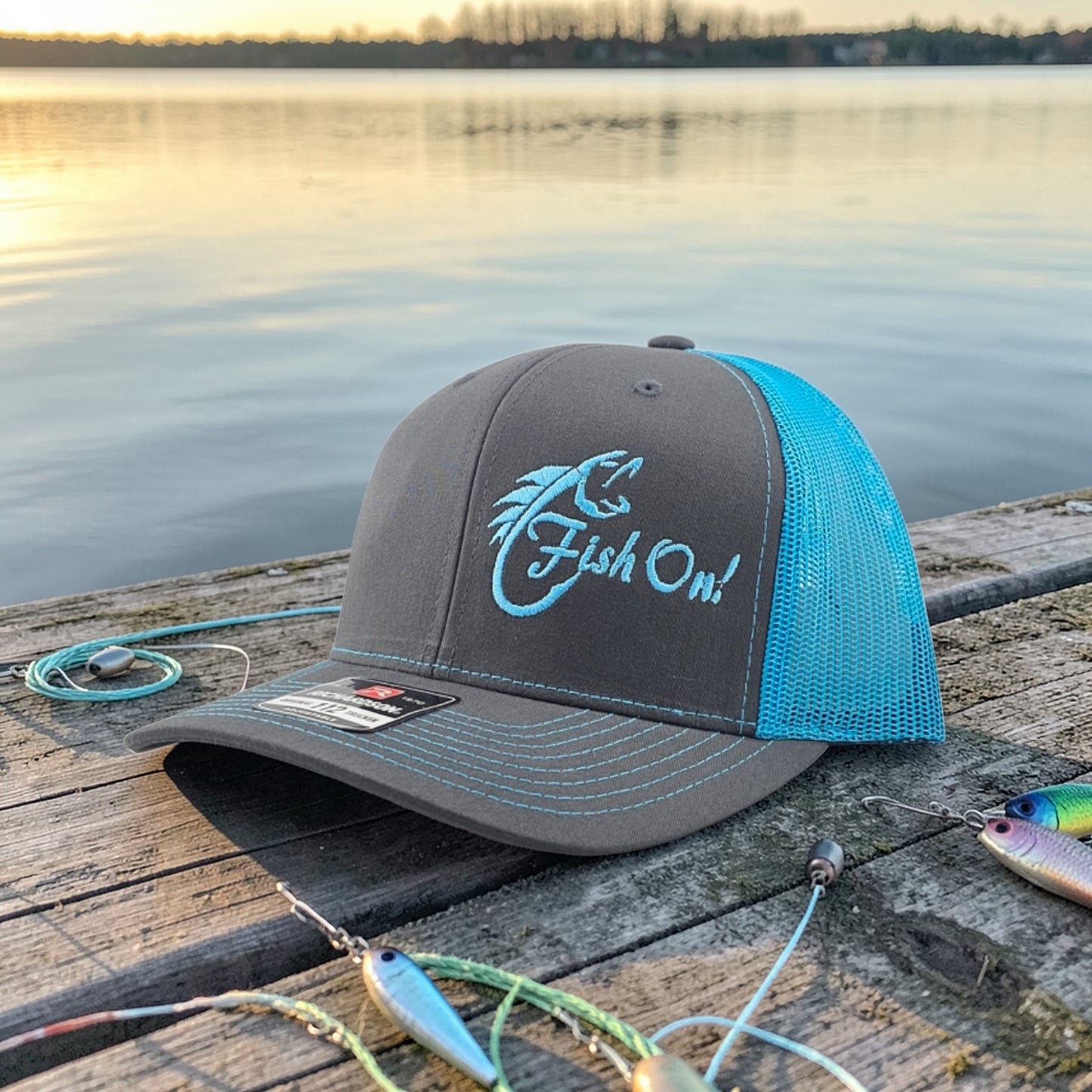 Fish On, Richardson 112 Snapback Trucker Hat