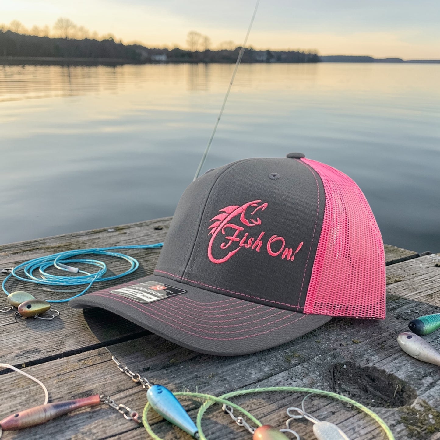 Fish On, Richardson 112 Snapback Trucker Hat