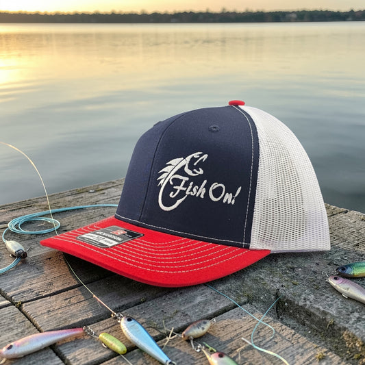 Fish On, Richardson 112 Snapback Trucker Hat