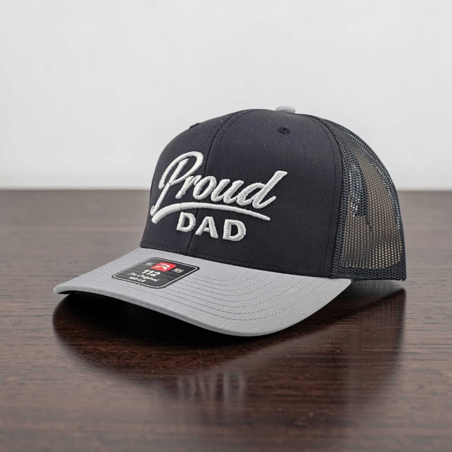 Proud Dad 3D Puff Embroidered Richardson 112 Snapback Trucker Hat