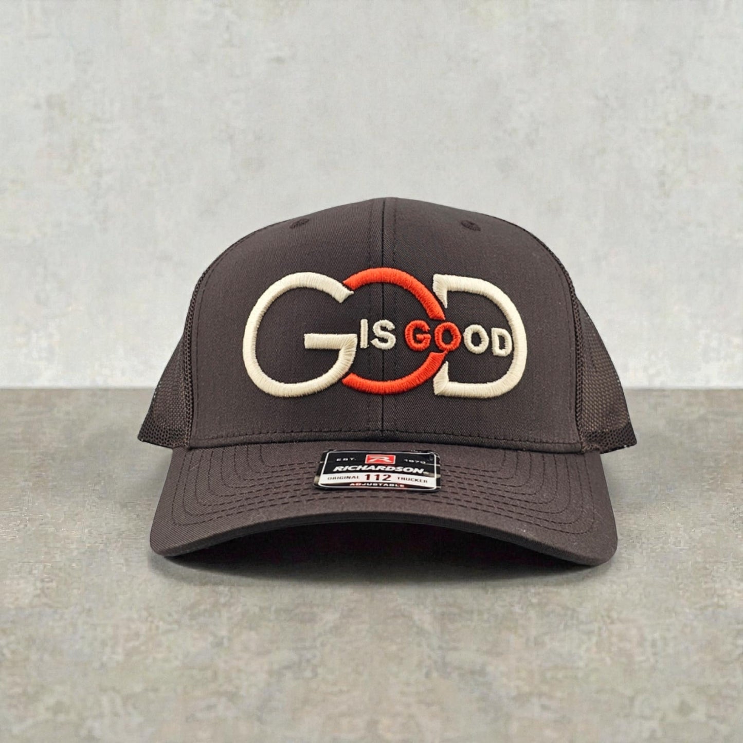 God is Good, 3D Puff Embroidery, Richardson 112 Snapback Trucker Hat