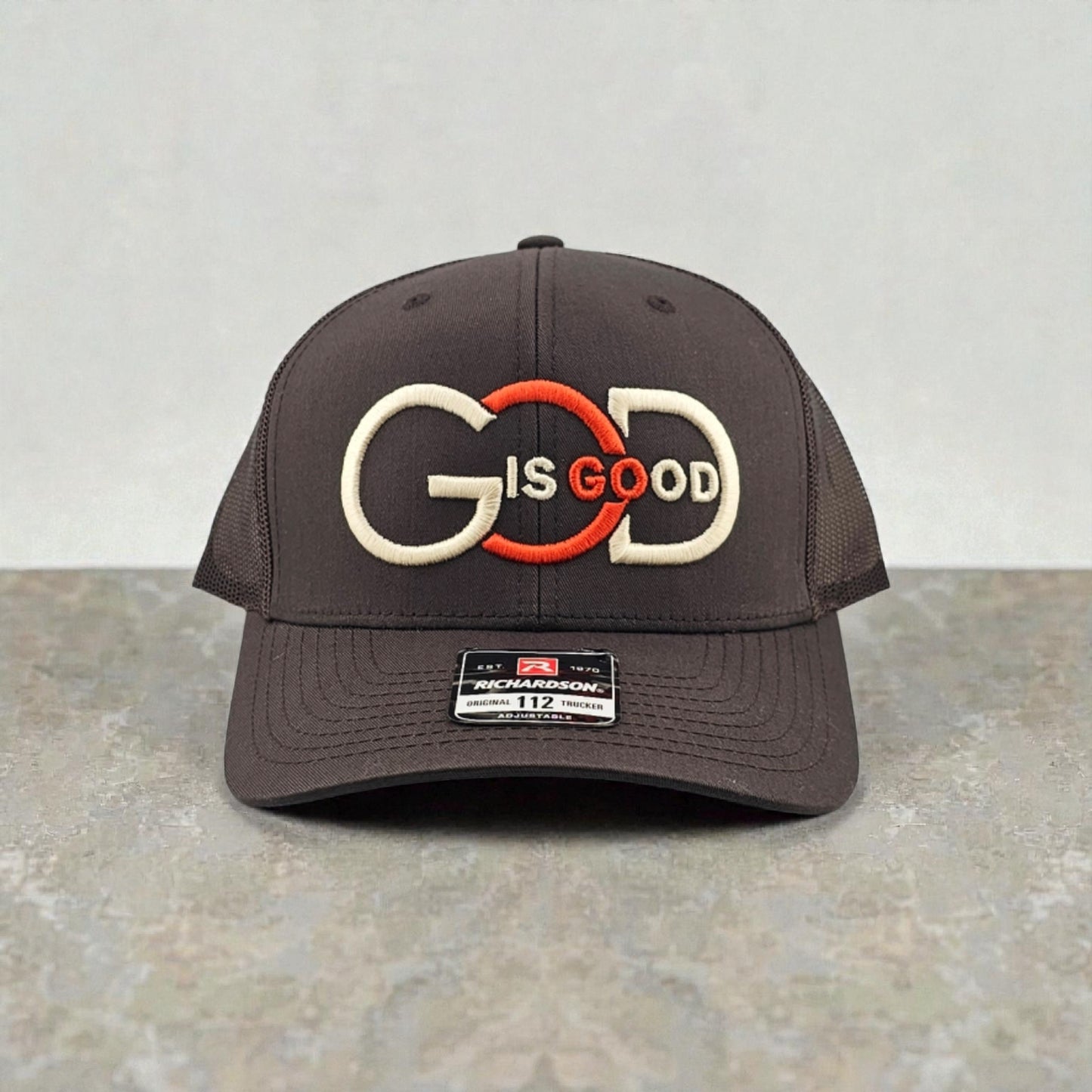 God is Good, 3D Puff Embroidery, Richardson 112 Snapback Trucker Hat