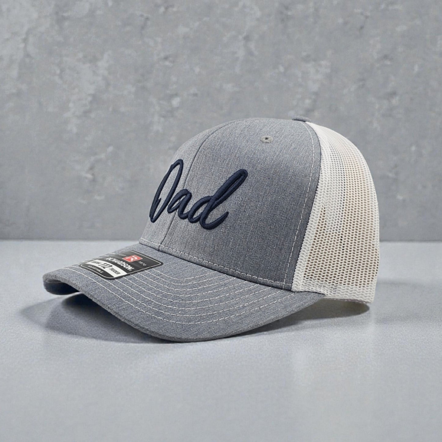Dad, 3D Puff Embroidered Richardson 112 Snapback Trucker Hat