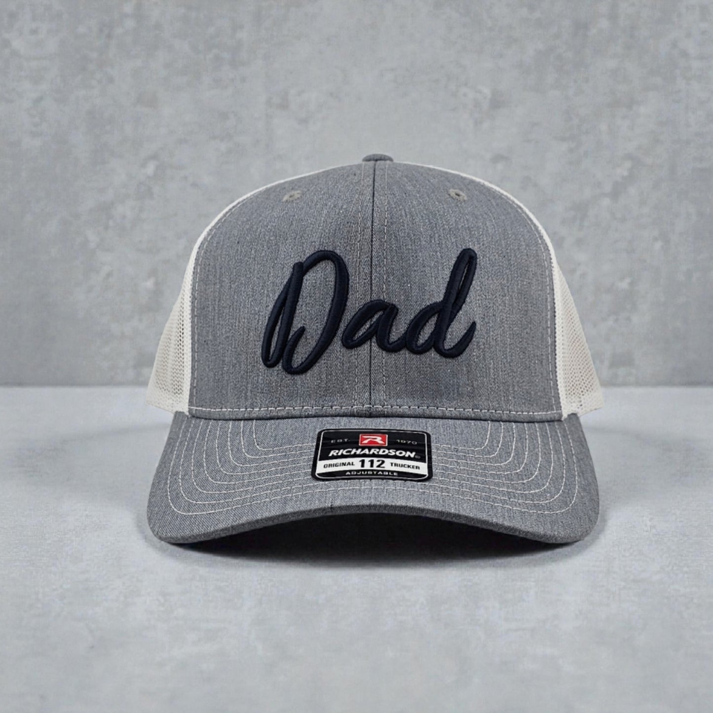 Dad, 3D Puff Embroidered Richardson 112 Snapback Trucker Hat