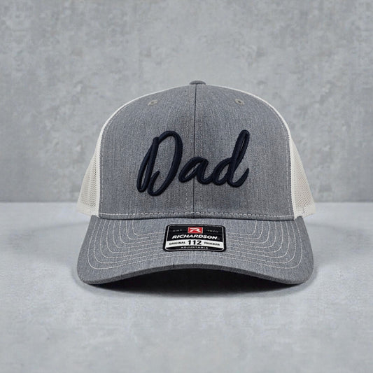 Dad, 3D Puff Embroidered Richardson 112 Snapback Trucker Hat