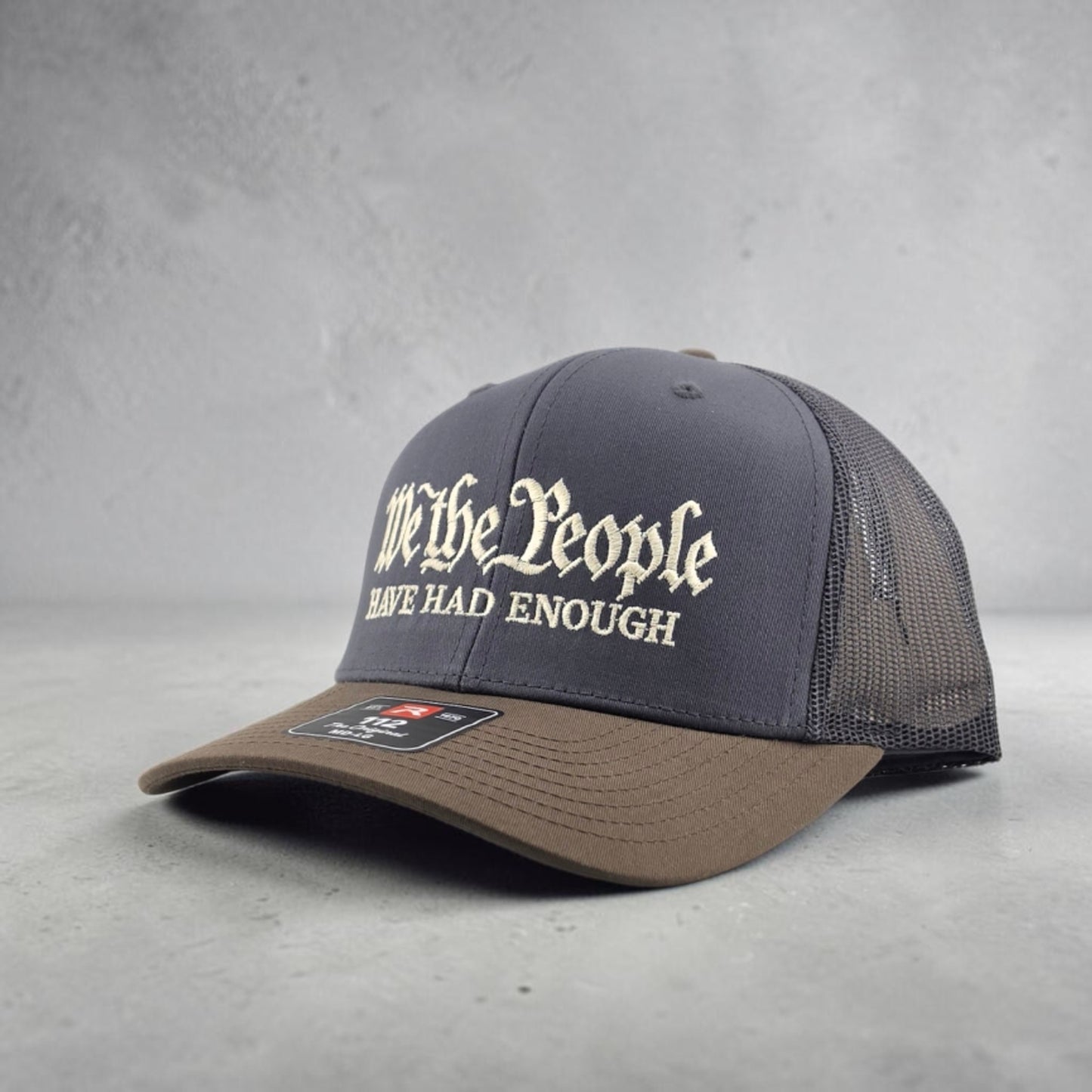 We The People, Embroidered Richardson 112 Snapback Trucker Hat