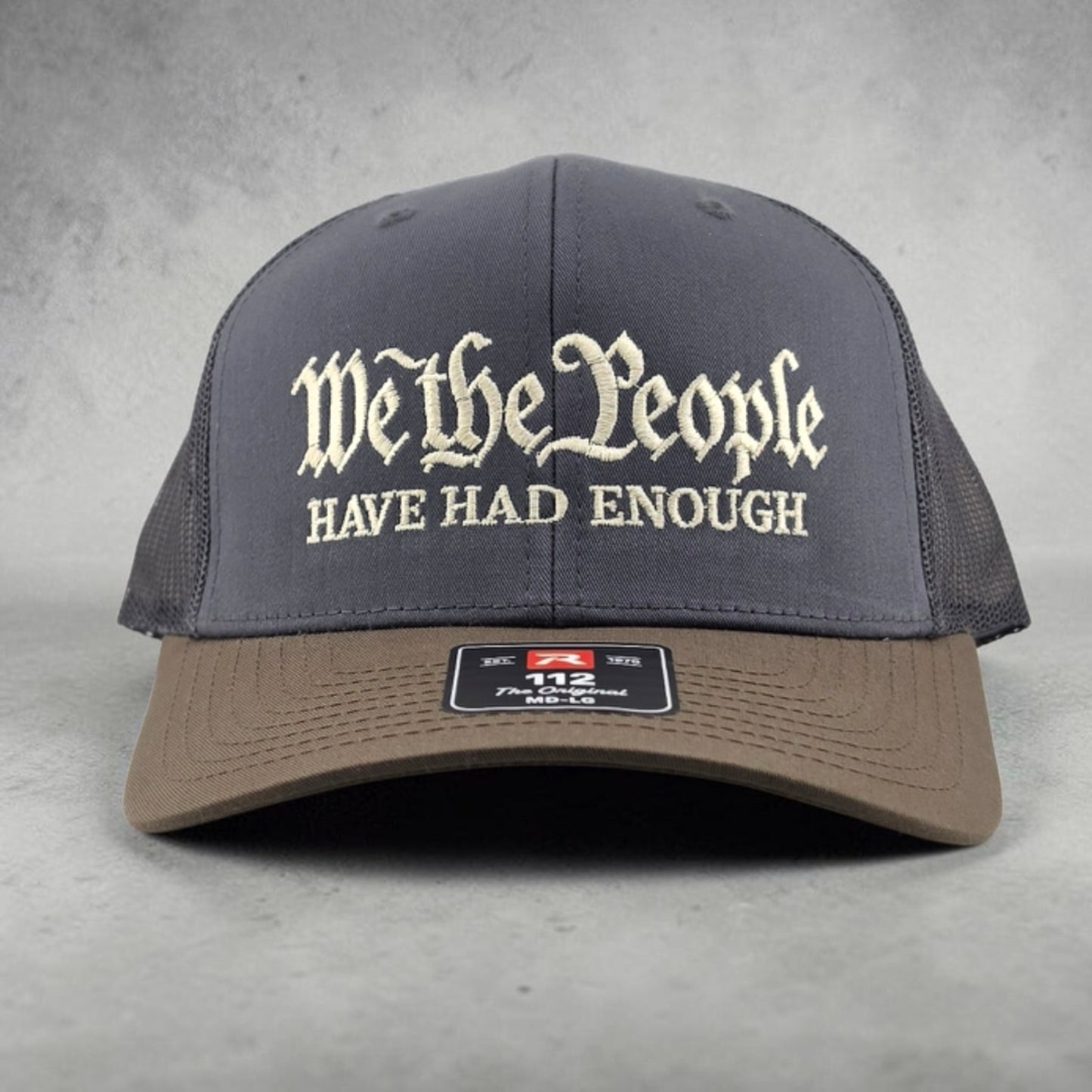 We The People, Embroidered Richardson 112 Snapback Trucker Hat
