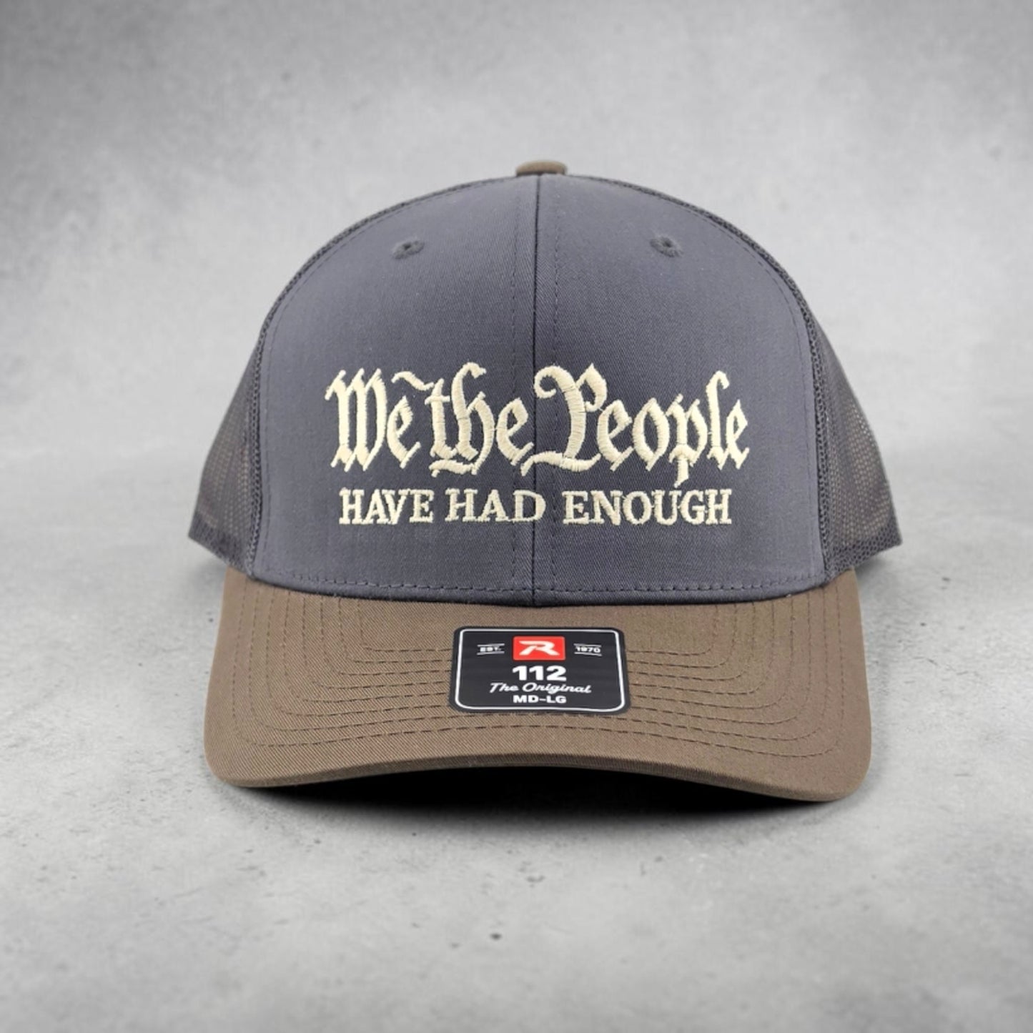 We The People, Embroidered Richardson 112 Snapback Trucker Hat