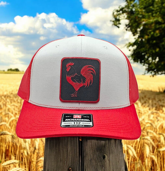 Rooster Design - Richardson 112 Snapback Trucker Hat for Men and Women