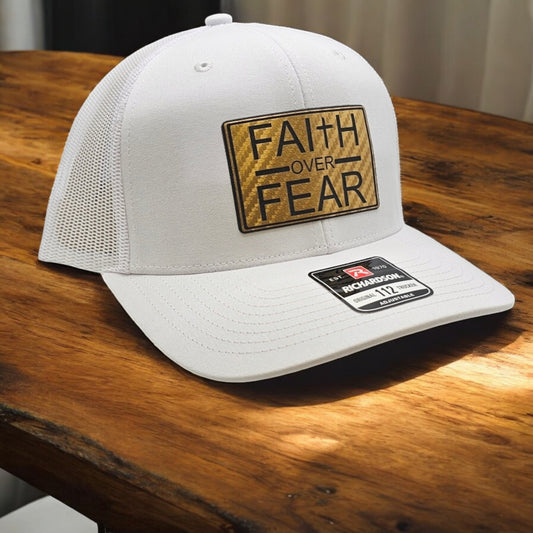 Faith Over Fear, Richardson 112 Snapback Trucker Hat