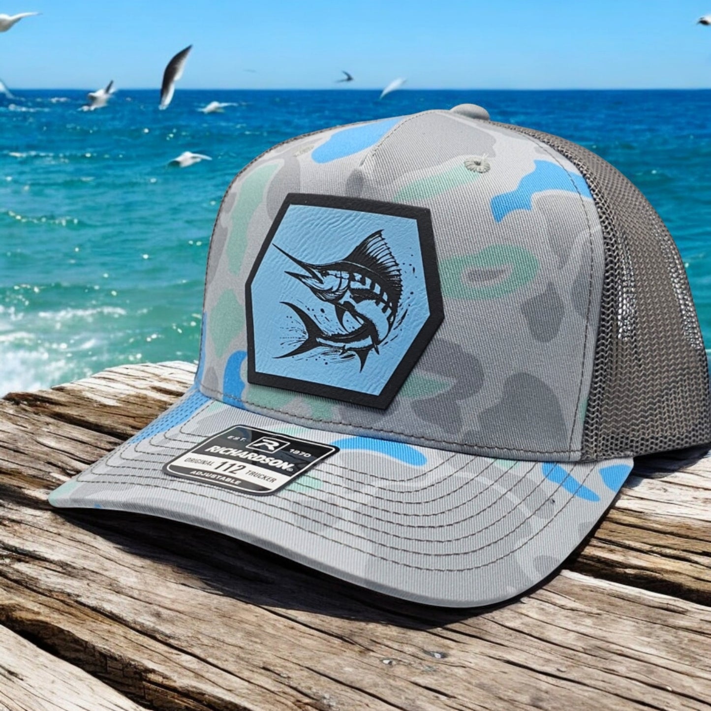 Marlin, Deepsea Fishing, Duck Camo Hat