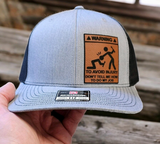 Dont tell me how to do my job, Blue Collar, funny trades hat Baseball Cap