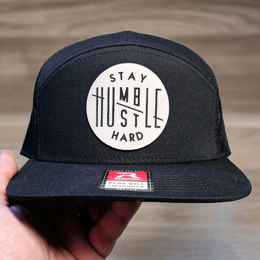 Stay Humble Hustle Hard Blue Collar,
Richardson 168 7 panel Flat Bill Hat,
Baseball Cap
