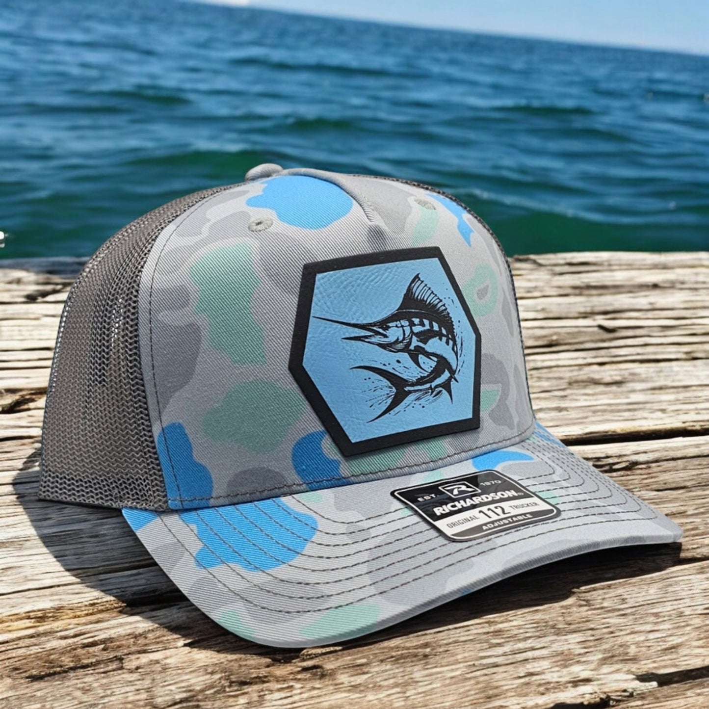 Marlin, Deepsea Fishing, Duck Camo Hat