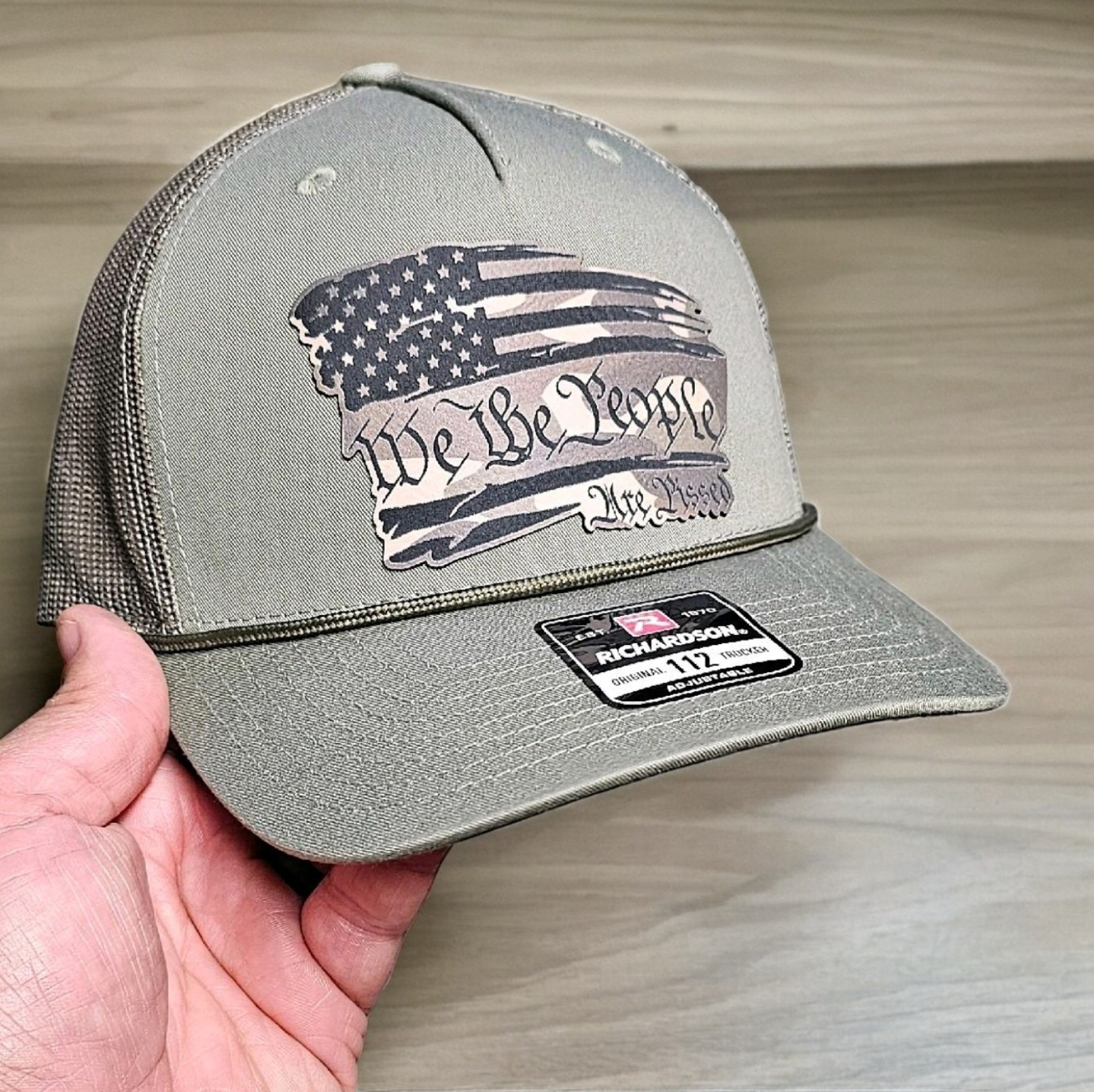 We The People American Flag Camo Hat