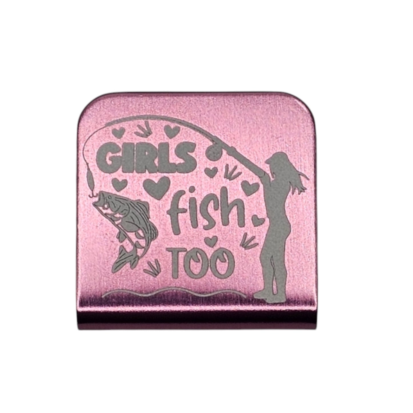 30mm Aluminum Hat Clips - Various Engraved Designs for Men and Women, Featuring Unique Themes and Phrases