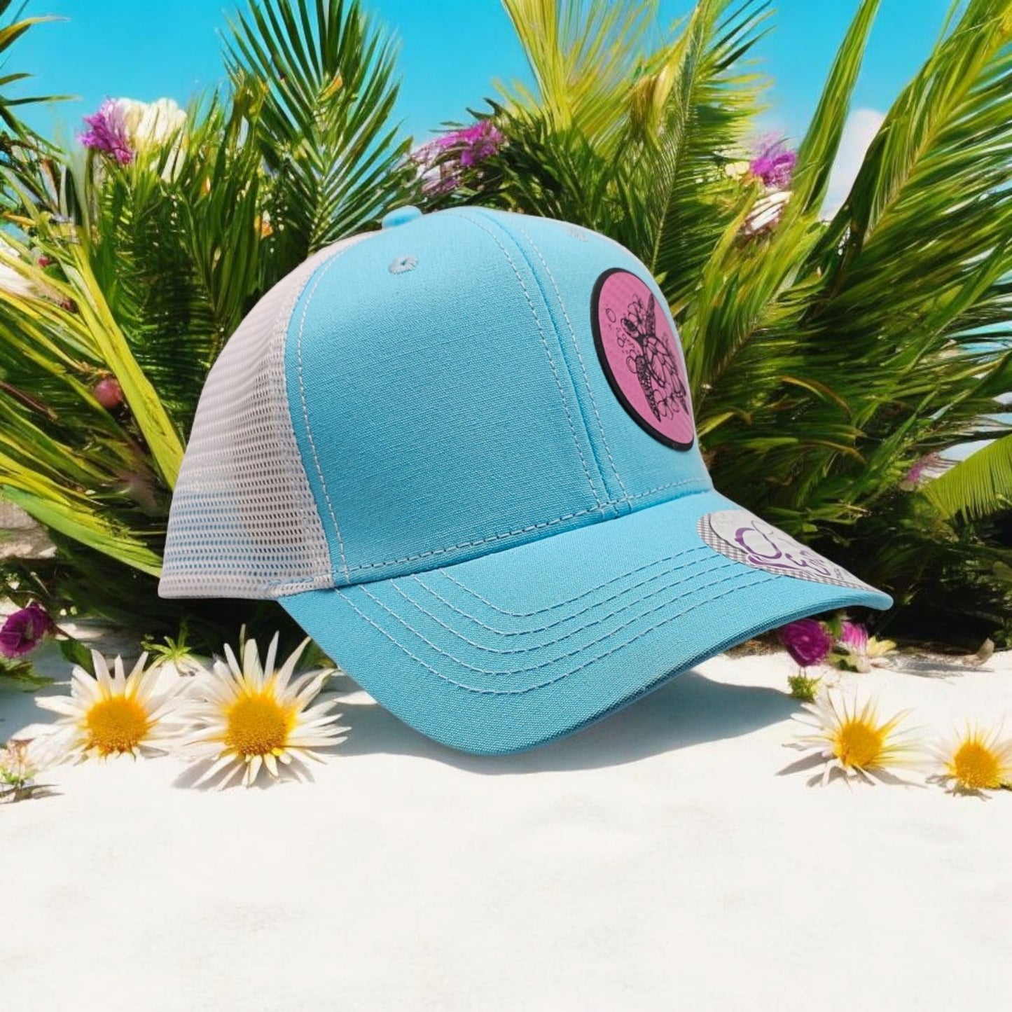 Sea Turtle, Ladies Snapback Trucker Hat