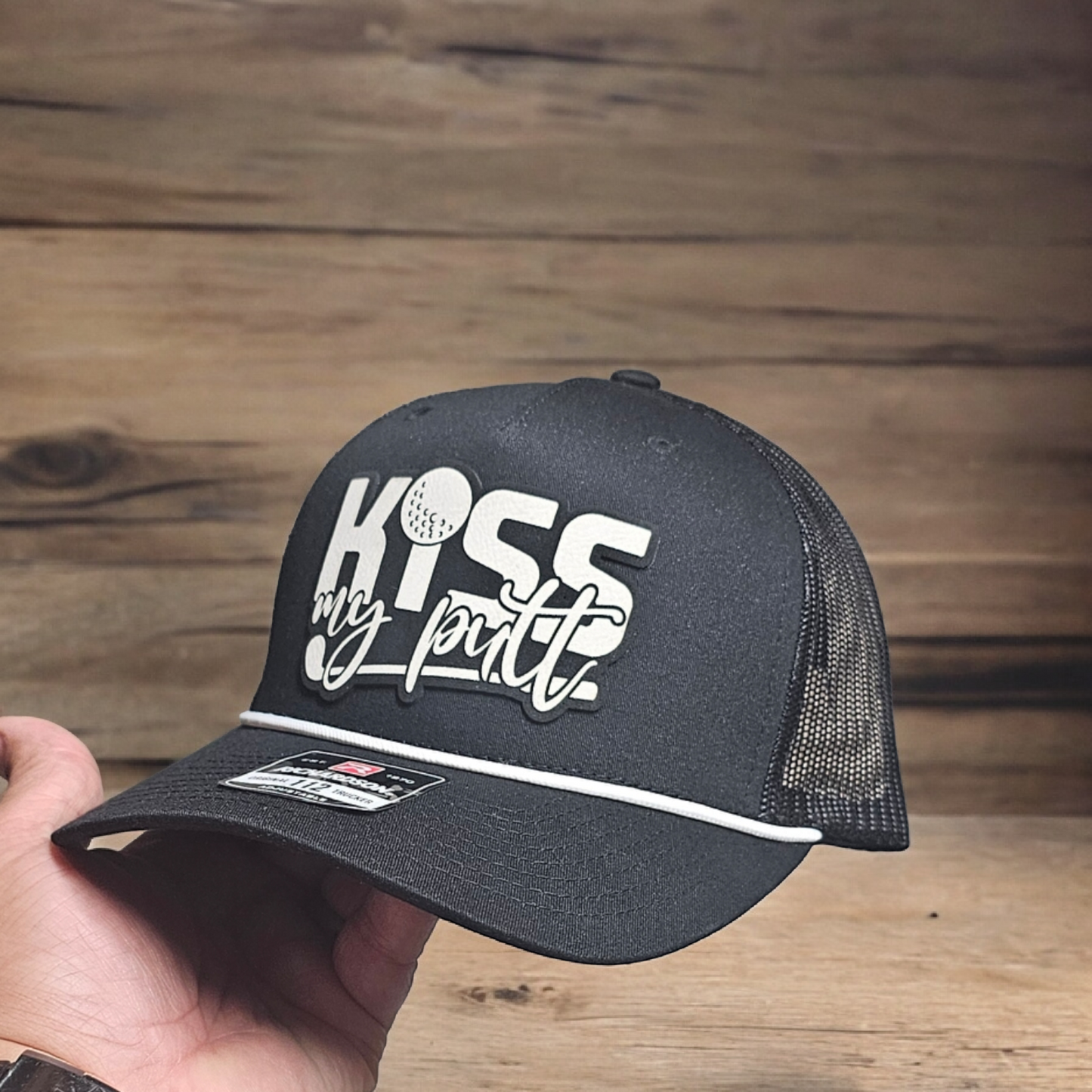 Kiss My Putt Trucker Rope Hat, Golf hat, Golf accessory, Funny golf hat, Vintage rope hat, Adjustable snapback hat, Richardson112, Dad Hat, Father Hat, Grandfather Hat, Uncle Hat, Breathable golf cap, Stylish golf gear, Unique golf gifts